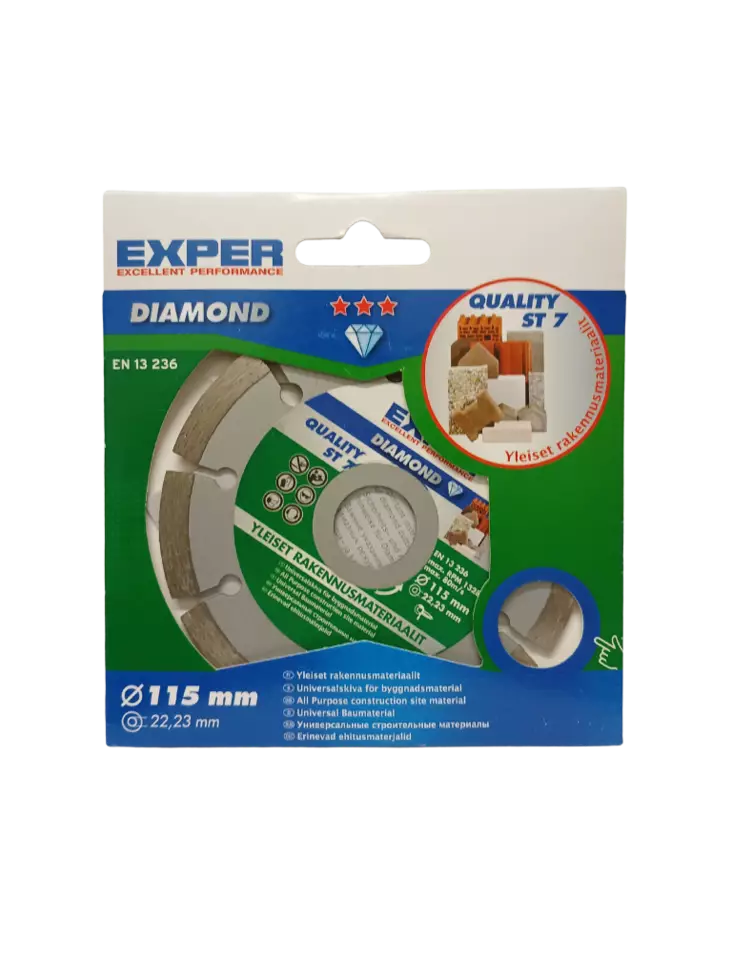 Exper timanttikatkaisulaikka 115x22 ST7 - Katkaisulaikat - 6438081000529 - 1