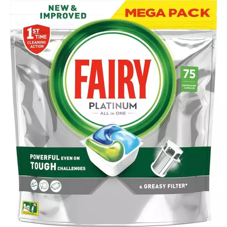 Fairy 75kpl platinum all in one astianpe - Astianpesuaineet - 8001841960289 - 1