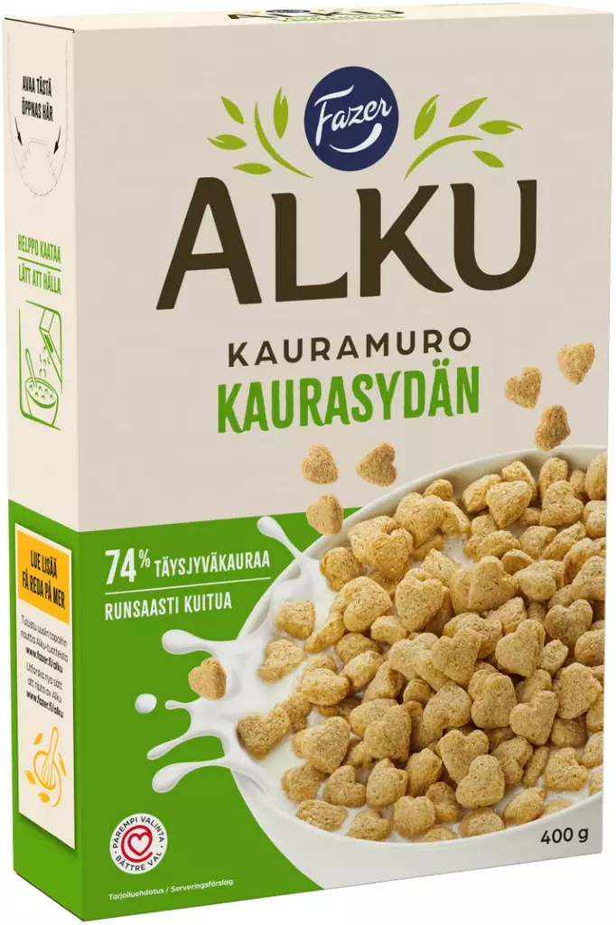 Fazer Aalku kaurasydän 400g - Murot - 6419811101709 - 1