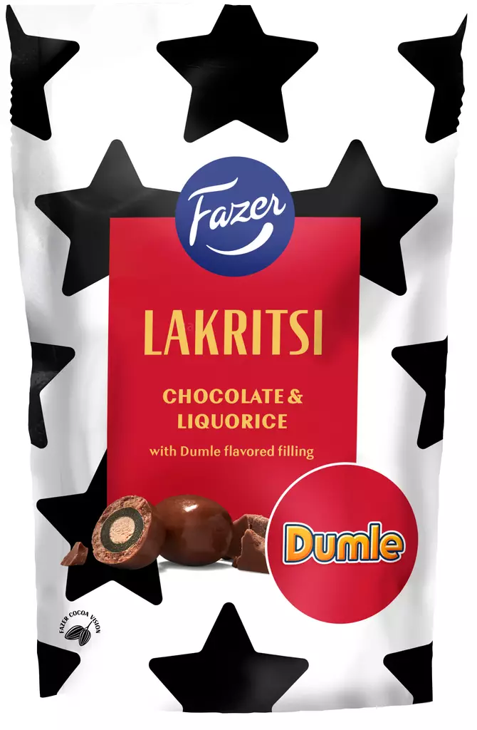 Fazer lakritsi chocolate Dumle 135G - Suklaat - 6416453061729 - 1