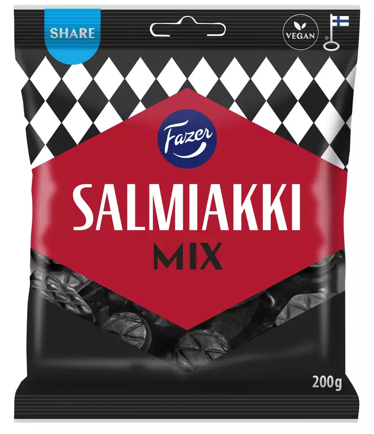Fazer Salmiakki Mix 200g - Makeiset - 6416453051379 - 1
