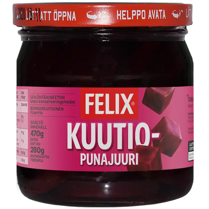 Felix kuutiopunajuuri 410/280g - Elintarvikkeet - 6417808517809 - 1
