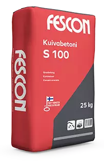Fescon kuivabetoni s100 25kg - Tasoitteet, laastit ja pakkelit - 6416841530219 - 1