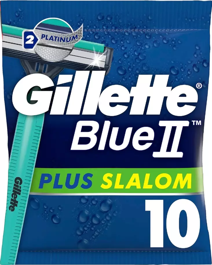 Gillette varsiterä 10kpl Blue II - Varsiterät, ihokarvanpoistovahat/-laput - 7702018466689 - 1