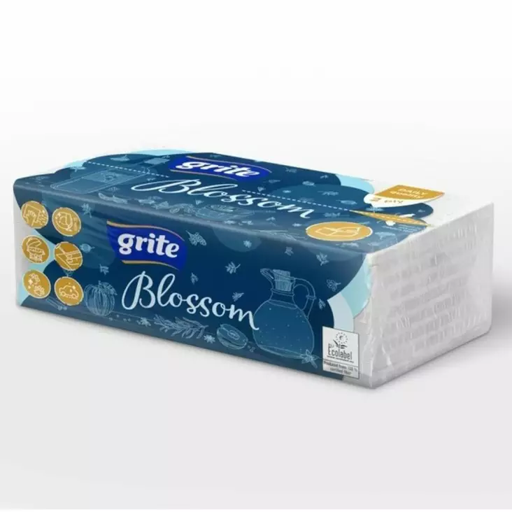 Grite Blossom käsipyyhe 120KPL/PKT - Paperikäsipyyhkeet - 4770023346299 - 1