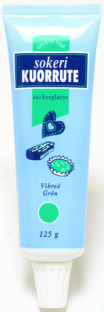 Gs sokerikuorrute vihreä 125g - Leivontamausteet ja -ainekset - 6434800006919 - 1