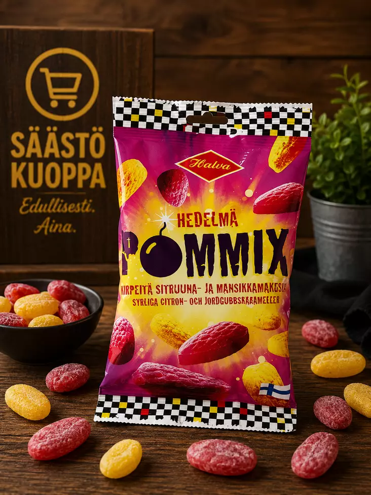 Halva pommix hedelmä 100g - Karkit - 6420900002869 - 1