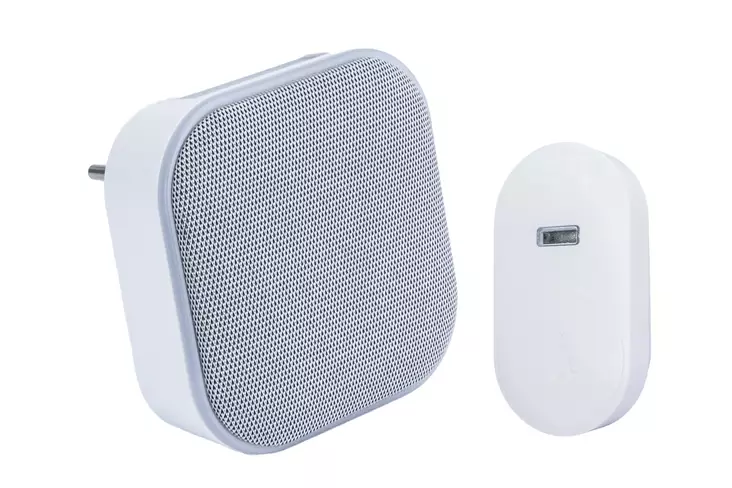 Harju langaton 230V valkoinen ovikello - Muut sähkötarvikkeet - 6438140984319 - 1