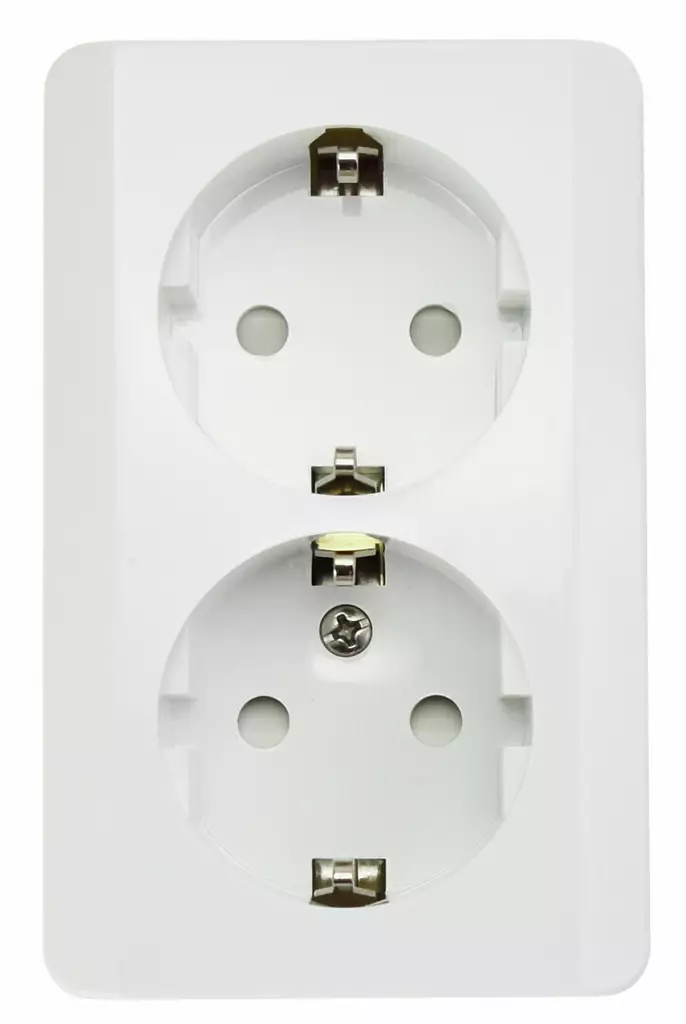 Harju pistorasia 2-os. pinta maadoitettu - Pistorasiat - 6438140942029 - 1