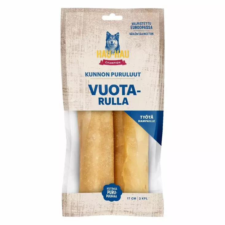 Hau-Hau Champion Kunnon puruluut Vuotarulla 170g - Koiran luut - 6430076894649 - 1