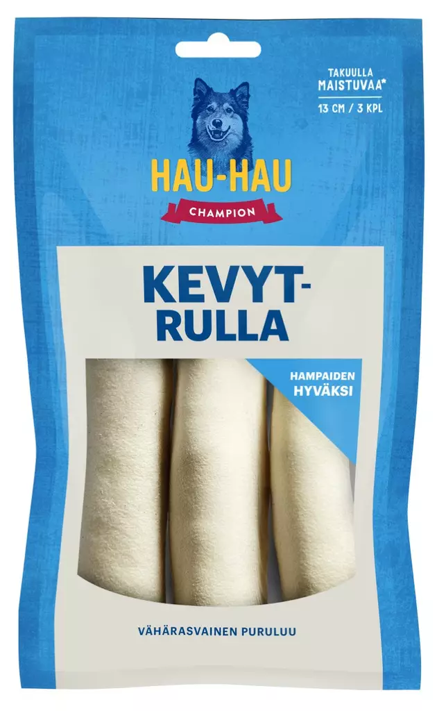 Hau-Hau Champion puruluut kevytrulla 13cm 3kpl 105g - Koiran luut - 6430043027469 - 1