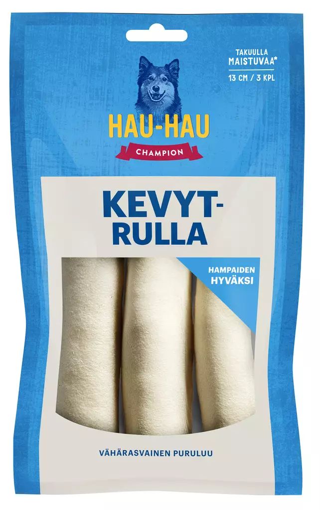 Hau-Hau Champion puruluut kevytrulla 13cm 3kpl 105g - Koiran luut - 6430043027469 - 1