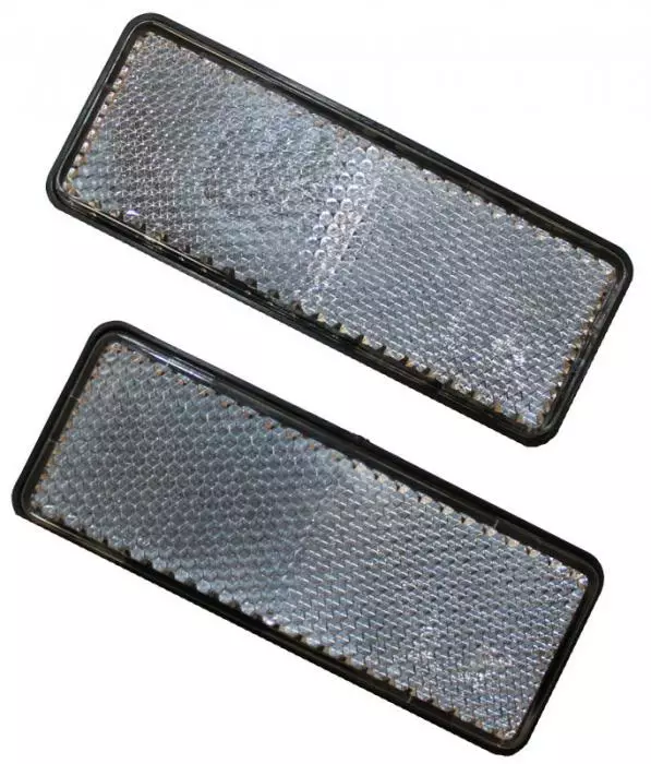 Heijastin 2kpl valkoinen - Peräkärryn valot ja heijastimet - 6430074690229 - 1