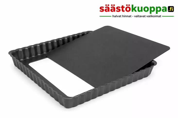 HEIROL neliö piirakkavuoka irtopohjalla - Leivontatarvikkeet - 6419287304239 - 1