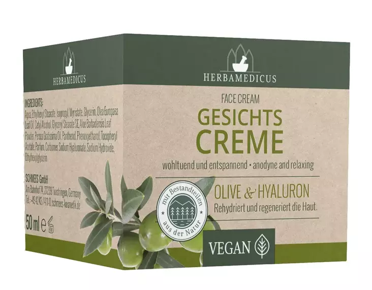 Herbamedicus Oliivi kasvovoide 50ml - Päivävoiteet - 4009737306719 - 1