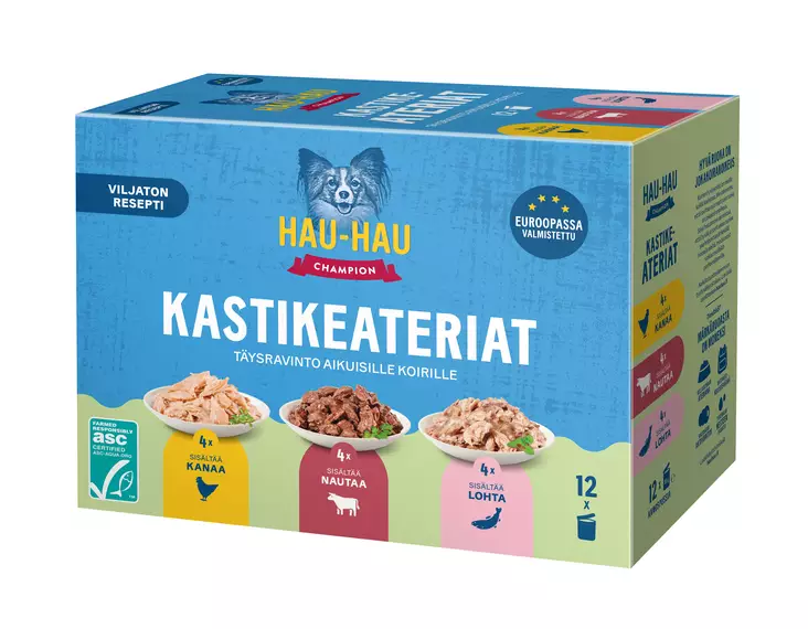 Hhc Kastikeateriat 12x85g - Koiran märkäruoat - 6438554011489 - 1