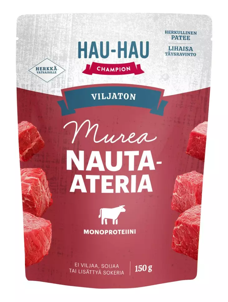 HHC Viljaton ateria nautaa 150g - Koiran märkäruoat - 6438554001459 - 1