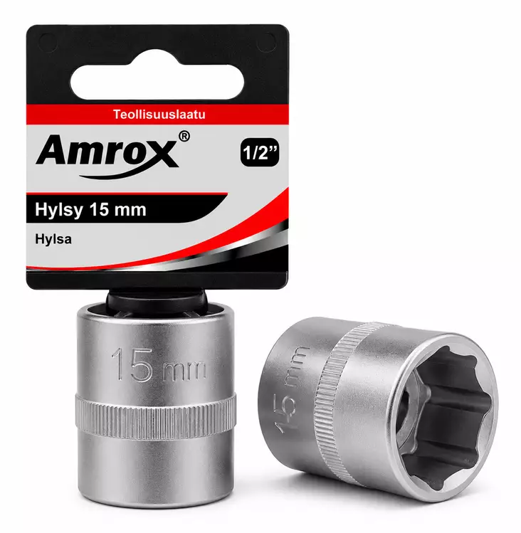 Hylsy 1/2" 15 mm 6PT - 1/2 Hylsyt - 6420286908779 - 1