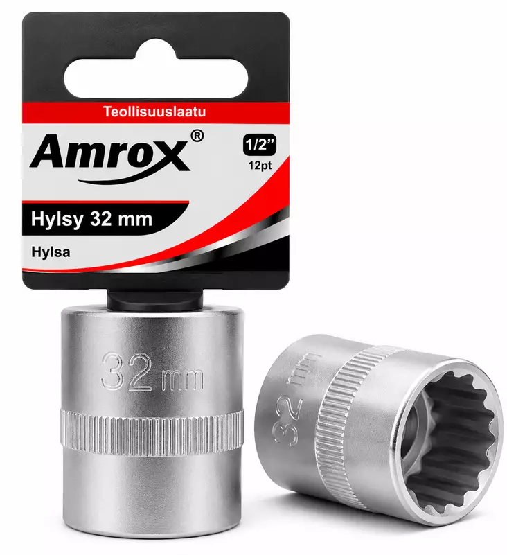 Hylsy 1/2" 32 mm 12PT - 1/2 Hylsyt - 6420286909189 - 1