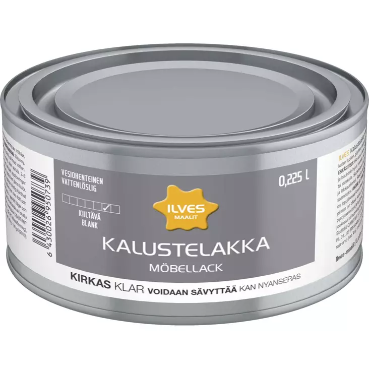 Ilves Kalustelakka Kirkas Kiiltävä 0,225L - Lakat - 6430026950739 - 1