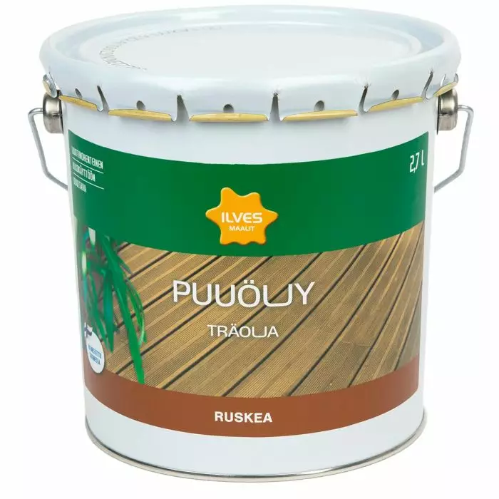 Ilves Puuöljy Ruskea Liuotinohenteinen 2,7L - Puuöljyt - 6430026951019 - 1