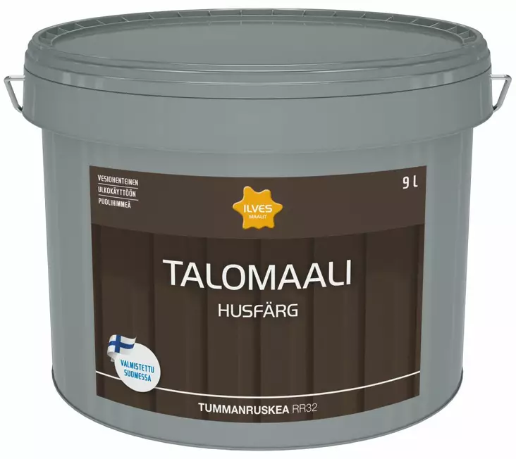 Ilves Talomaali Tummanruskea RR32 9L - Talomaalit - 6430026952689 - 1