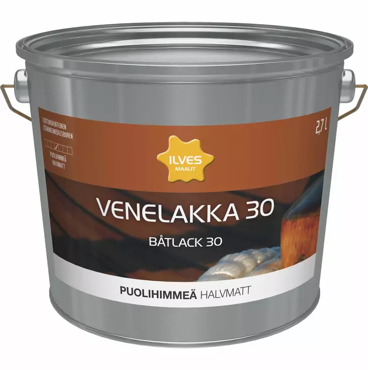 Ilves Venelakka Puolihimmeä Liuotinohenteinen 2,7L - Lakat - 6430026950319 - 1