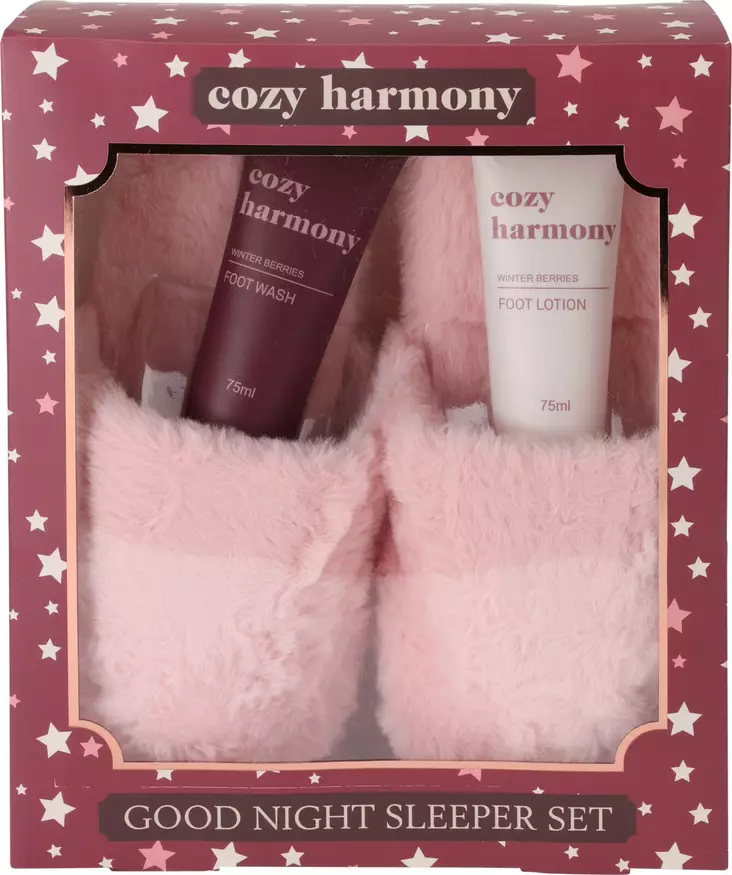 Jalkojenhoitosetti tossuilla - Kosmetiikka lahjapakkaukset - 8721037159159 - 1