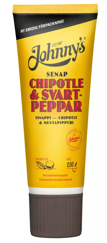 Jonnys Chipotle& svartpeppar 200g - Elintarvikkeet - 7392031001099 - 1