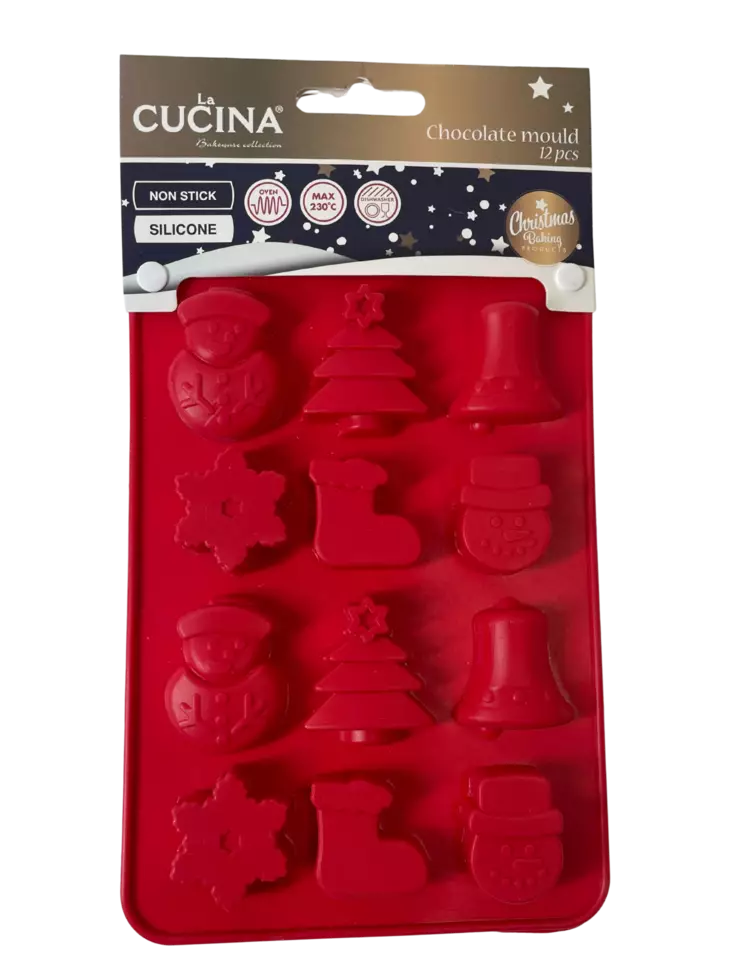 Joulusuklaa muotti silicone - Leivontamuotit ja ruokamuotit - 8719987590719 - 1