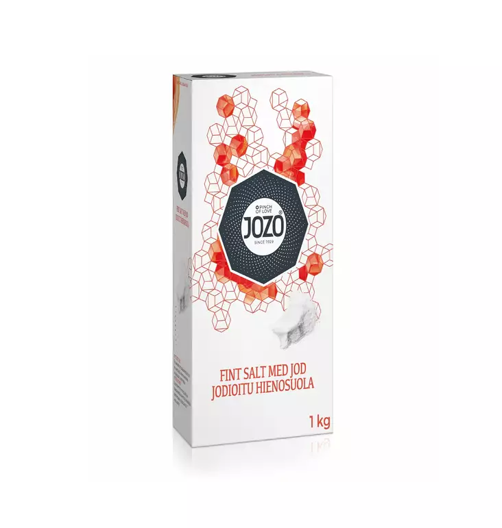 Jozo jodioitu hieno suola 1kg - Suolat - 5701027004129 - 1