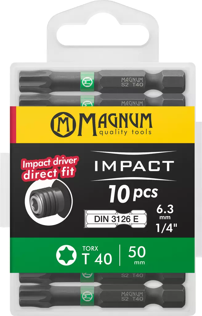 Kärki Impact 10kpl T40 50mm - Ruuvauskärjet - 6418868198809 - 1