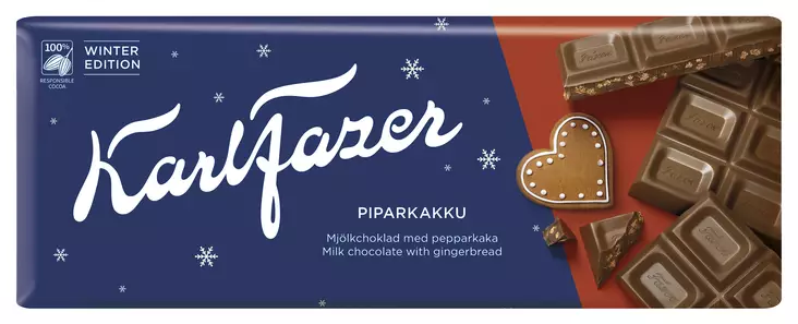 KARLFAZER PIPARKAKKU MAITOSUKLAA 200G - Karkit - 6416453016439 - 1