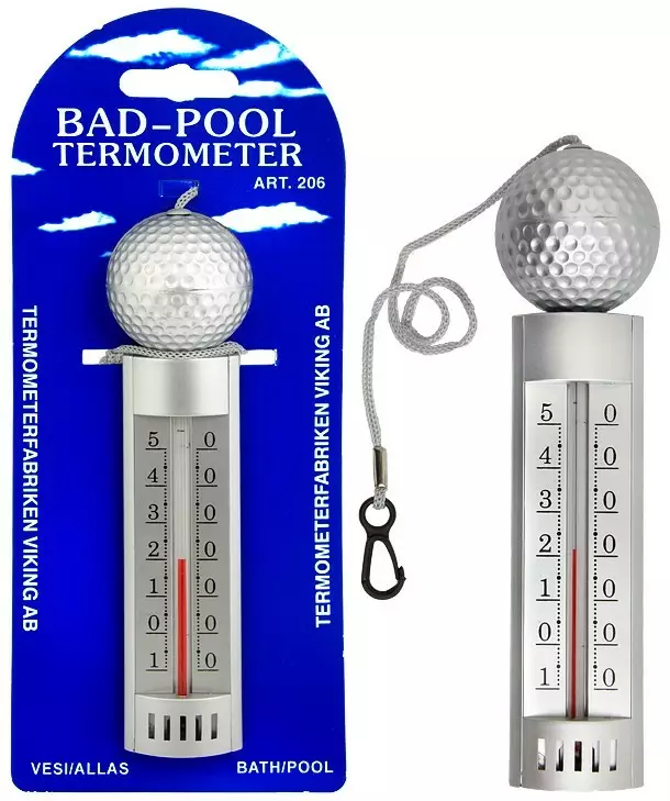 Kelluva lämpömittari pallo 19cm - Lämpömittarit - 7316040002069 - 3