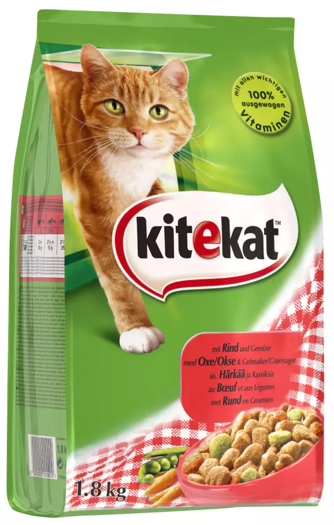 Kitekat Härkää ja kasviksia 1,8kg - Kissan kuivaruoat - 5900951277009 - 1
