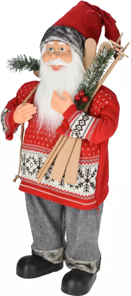Koriste joulupukki 80cm - Joulukoristeet - 8721037199339 - 1