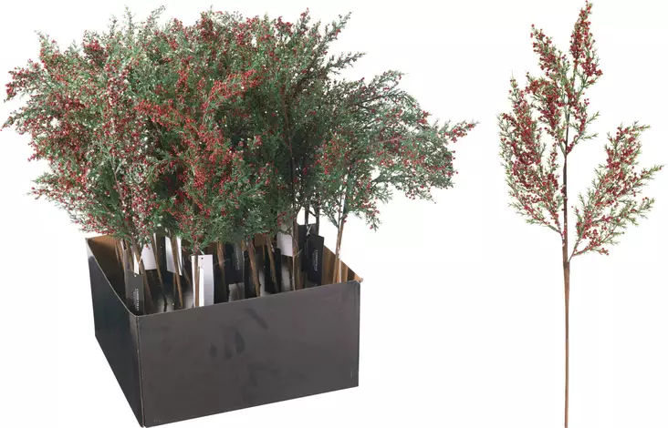 Koristeoksa marjoilla, 62cm - Sisustusesineet - 8721461166969 - 1