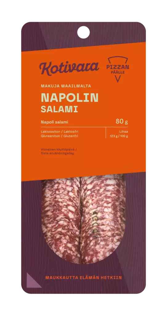 Kotivara Napolin salami 80g - Elintarvikkeet - 6409630007719 - 1