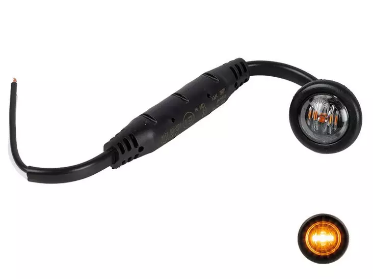 Led-sivuäärivalo, pyöreä keltainen - Työvalot - 9335962007929 - 1