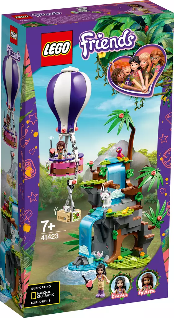 LEGO Friends 41423 Tiikeri kuumailmapallossa – pelastusoperaatio viidakossa - Legot - 5702016619089 - 1