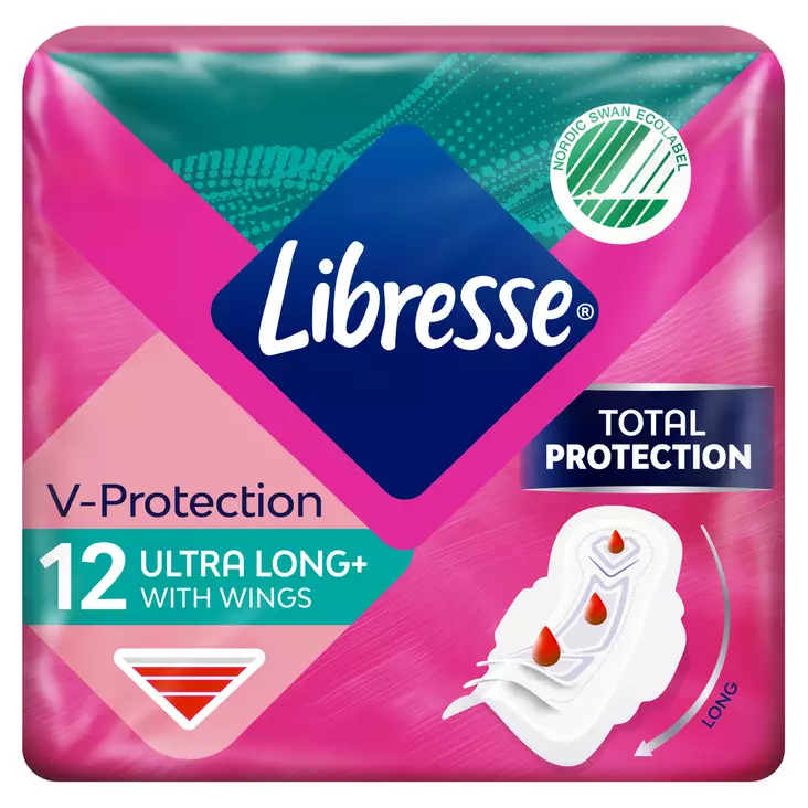 Libresse side Ultra Long Wing 12 kpl - Pikkuhousunsuojat ja siteet - 7310790088229 - 1