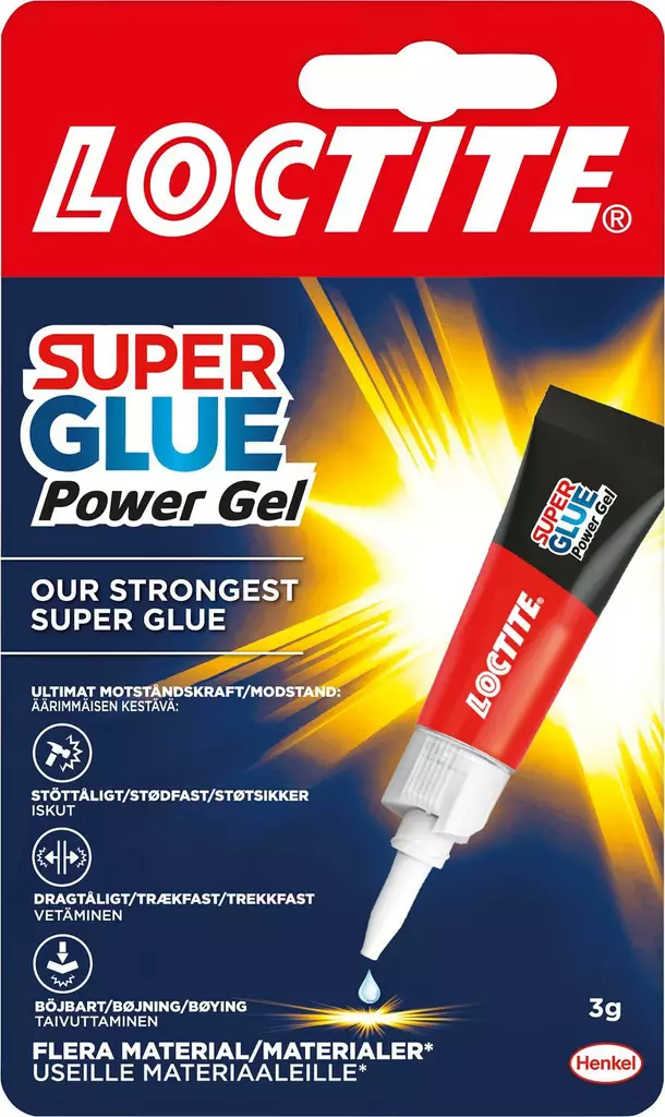 Loctite power gel pikaliima 3g - Pikaliimat - 5010266241159 - 1