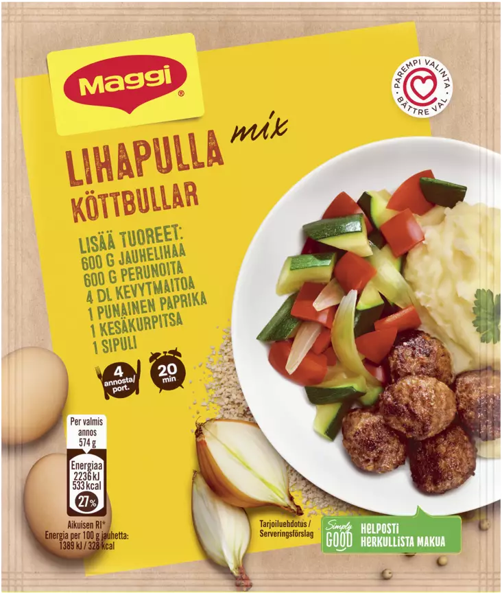 MAGGI MIX LIHAPULLA-AINEKSET - Kissan hiekat - 8445290641199 - 1
