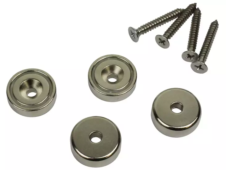 MAgneetti ruuvilla 25x7,7mm 4kpl - Magneetit - 6414676012009 - 1