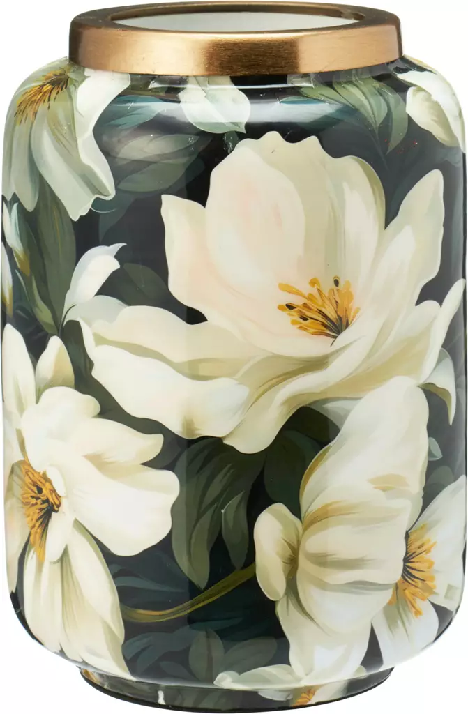 Maljakko kukkakuvioinnilla 20,5cm - Maljakot ja kynttilänjalat - 8721037590839 - 1