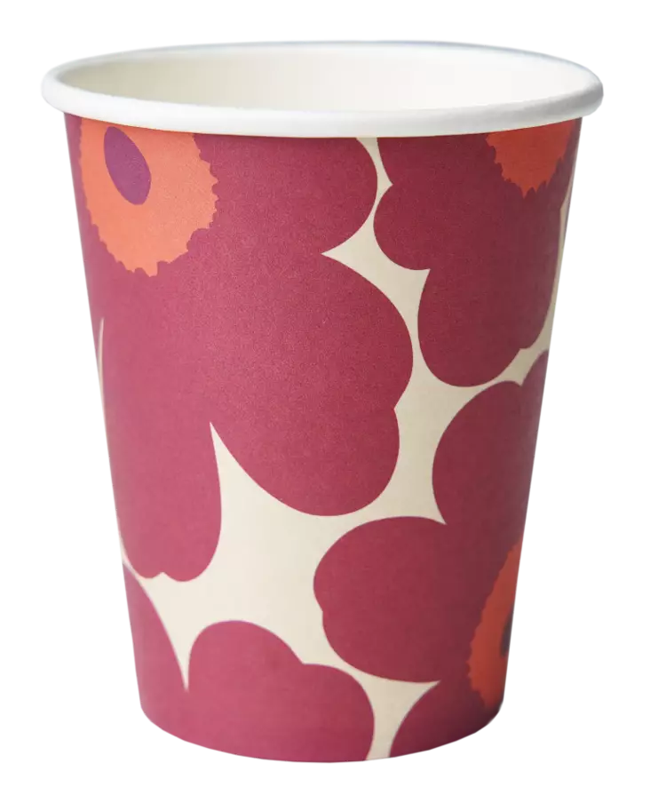 Marimekko Unikko kuumakuppi 10kpl - Kertakäyttölautaset - 6411639238049 - 2