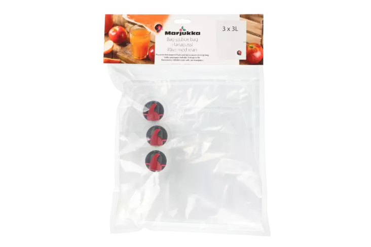 Marjukka mehupussi 3 l hanalla - Ruoansäilytysastiat - 6410413052529 - 4