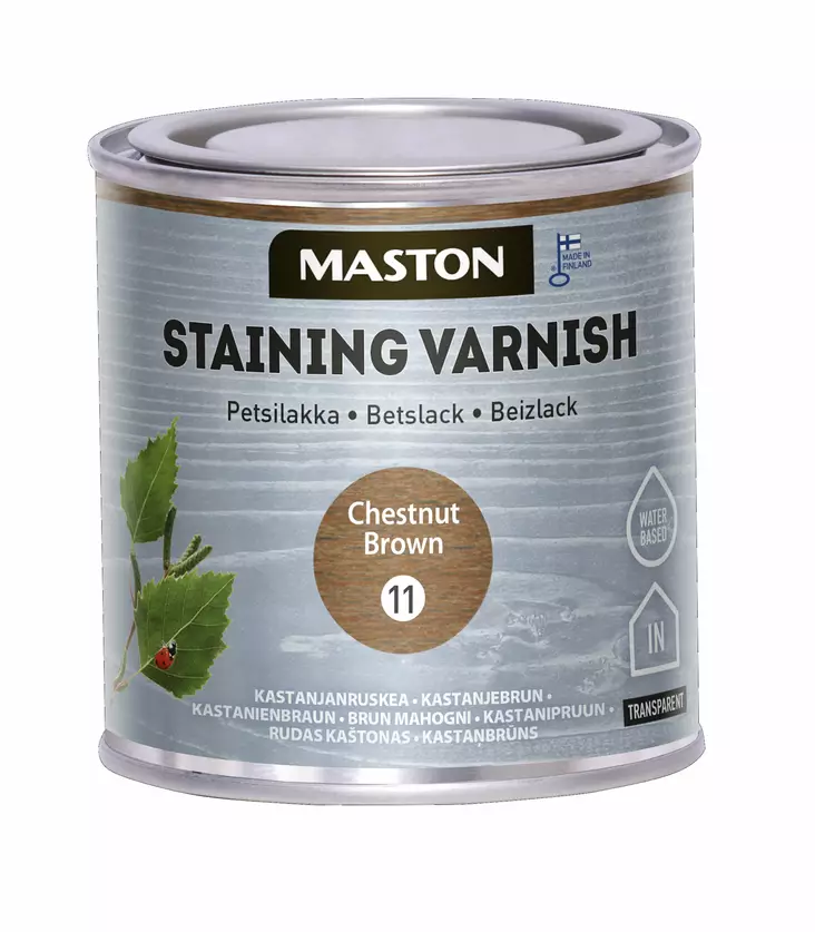 Maston petsilakka 250ml kastanjanruskea - Maalit - 6412490003609 - 2