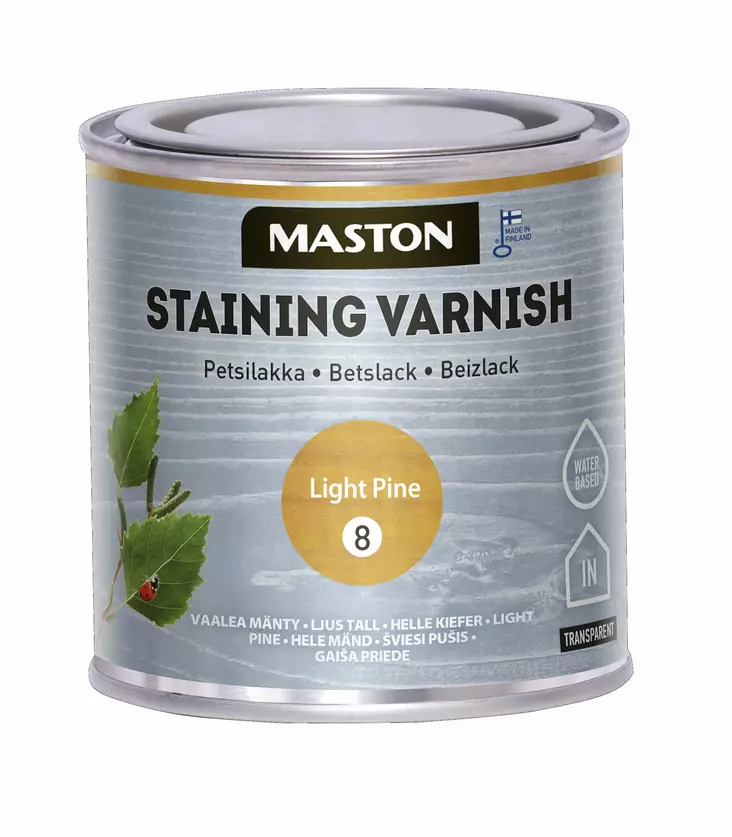 Maston Petsilakka vaalea mänty 250ml - Maalit - 6412490003579 - 2