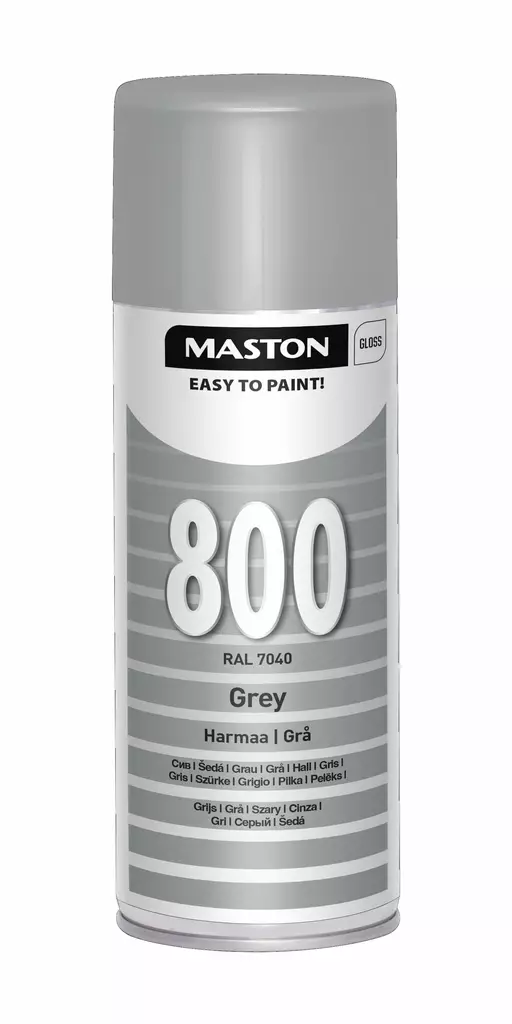 Maston Spraymaali 100- Harmaa 800 400ml - Spraymaalit - 6412491008009 - 2